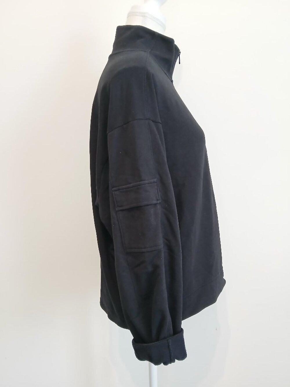Athleta 1/4 Zip Retroterry Pullover Sweatshirt Size Medium - Picture 5 of 8